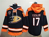 Anaheim Ducks 17 Ryan Kesler Black All Stitched Pullover Hoodie,baseball caps,new era cap wholesale,wholesale hats